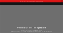 Desktop Screenshot of iamyogafestival.com