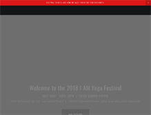 Tablet Screenshot of iamyogafestival.com